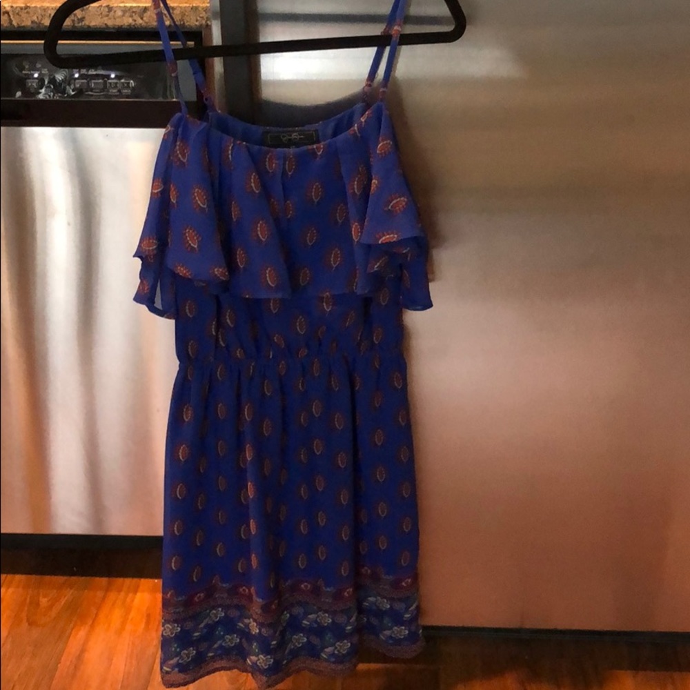 Blue Patterned Dress